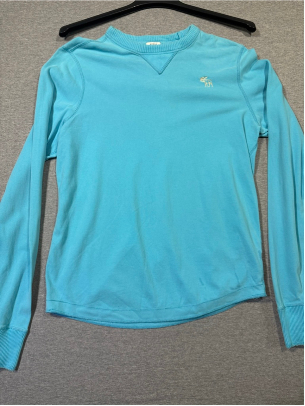 Women's Abercrombie & Fitch Long Sleeve Tee XL Blue